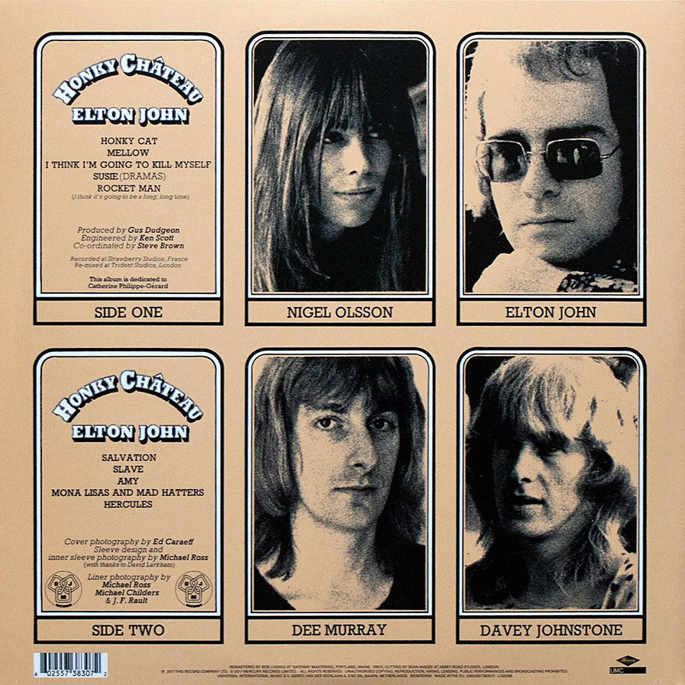 Elton John – Honky Château — back cover