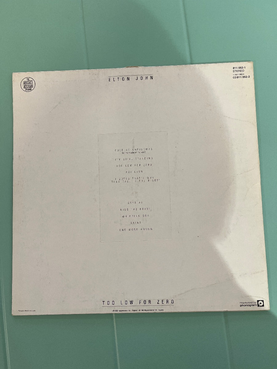 Elton John – Too Low For Zero (VG/VG)