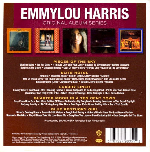 Emmylou Harris – Original Album Series — back cover