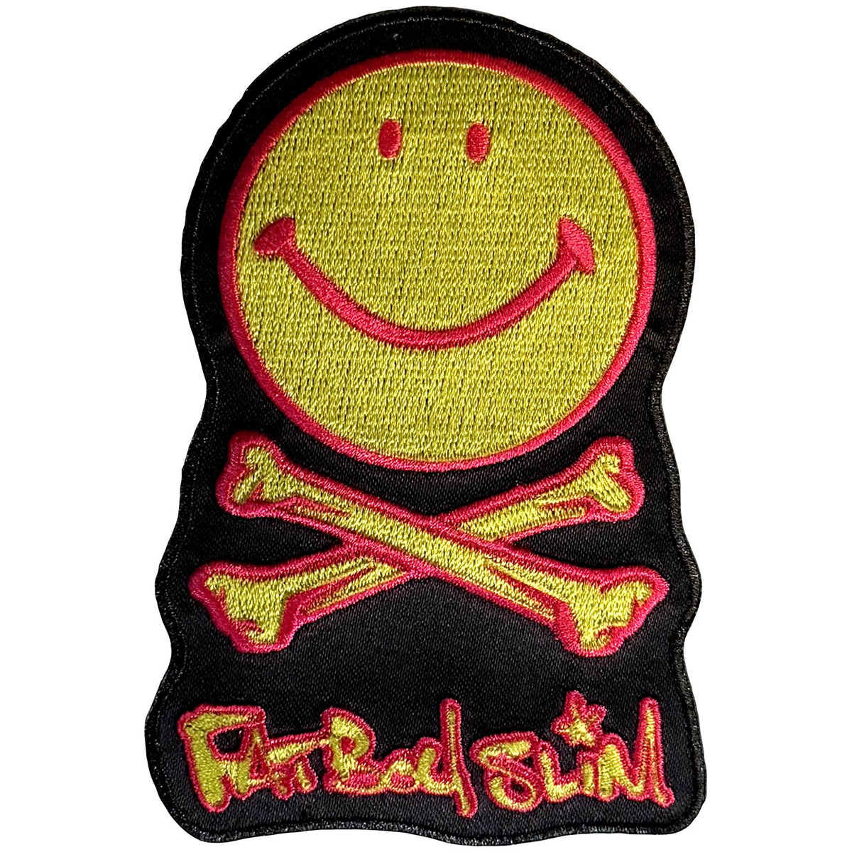 Fatboy Slim Woven Patch: Happy Face Logo
