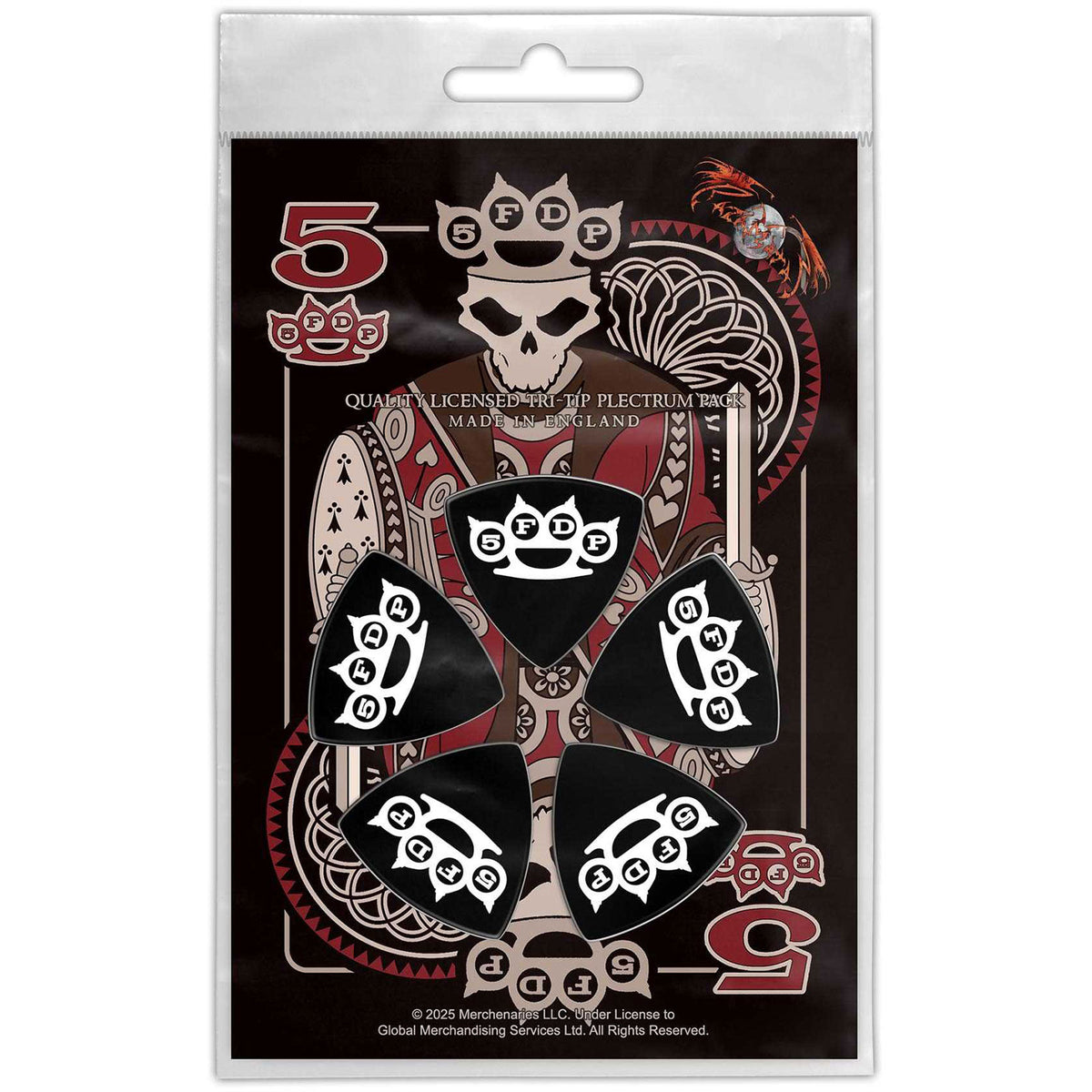 Five Finger Death Punch Tri-Tip Plectrum Pack: Knuckle Crown
