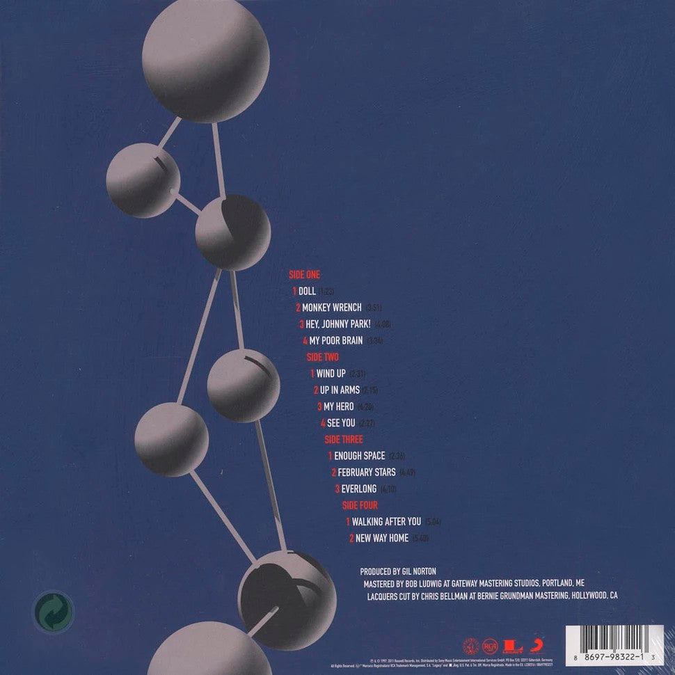 Foo Fighters – The Colour and the Shape — back cover