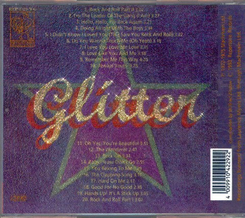 Gary Glitter – 20 Greatest Hits — back cover