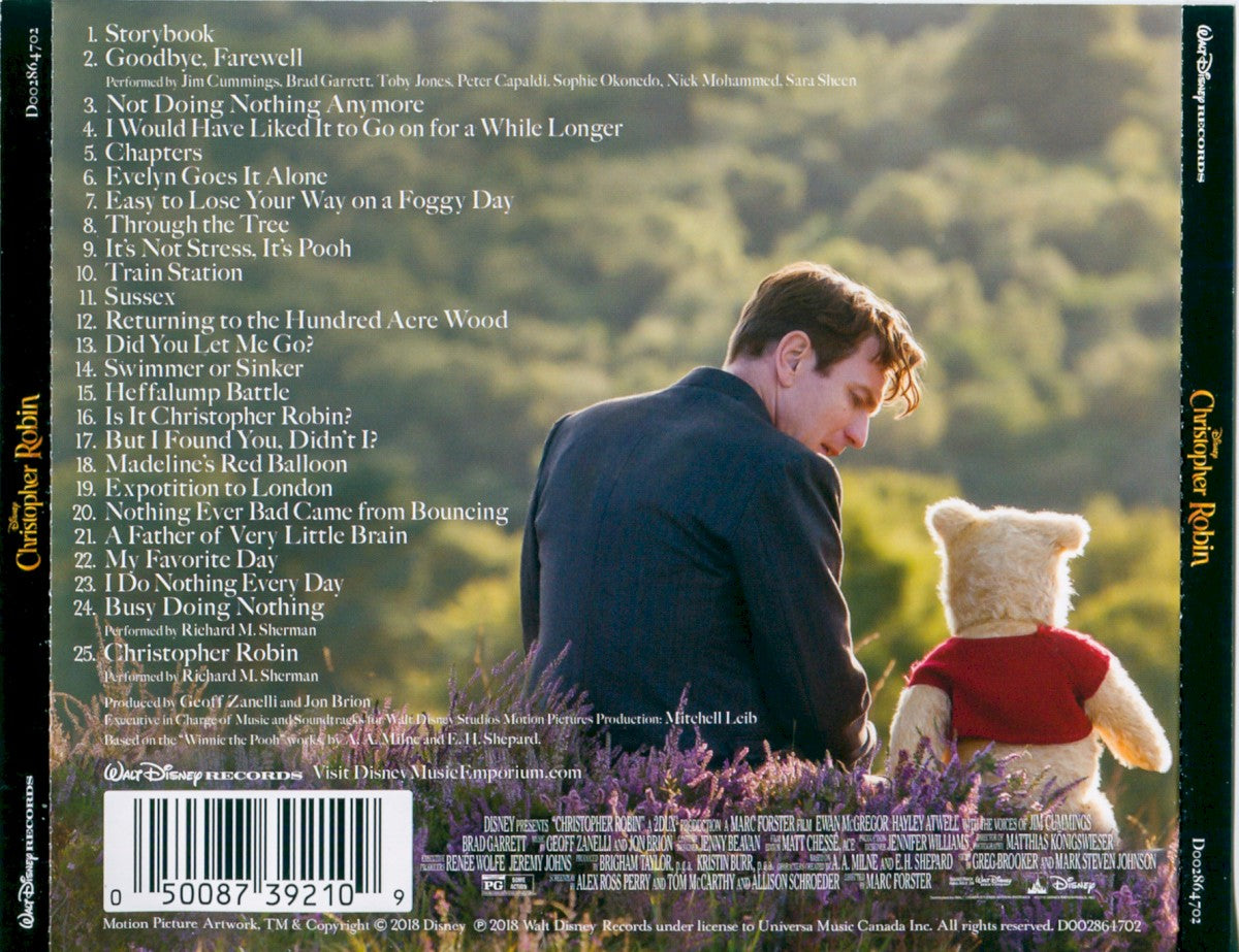 Geoff Zanelli – Christopher Robin: Original Motion Picture Soundtrack — back cover