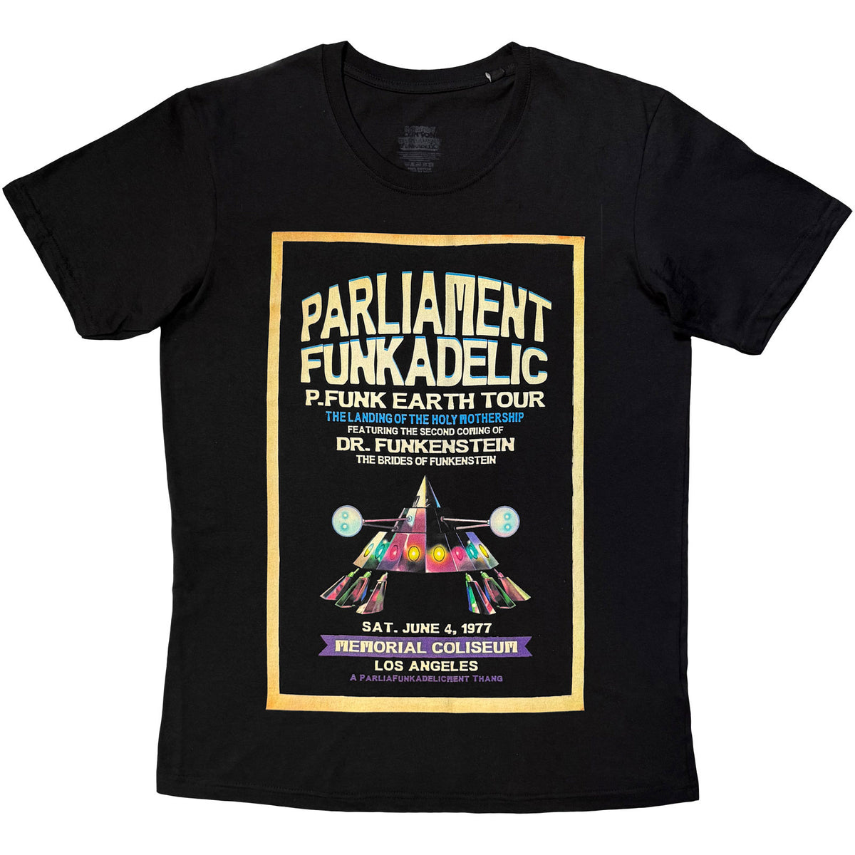 George Clinton Unisex T-Shirt: P-Funk Earth Tour (Black)
