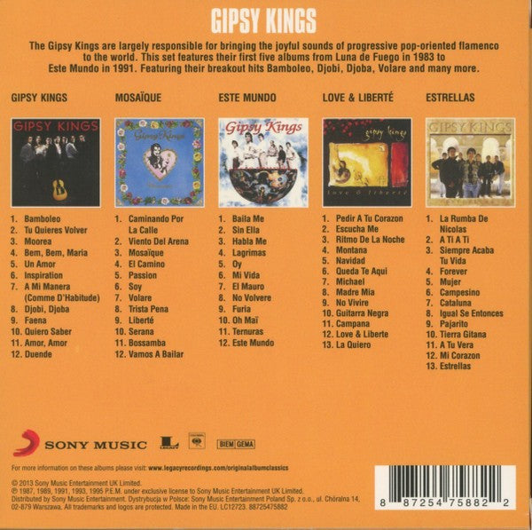 Gipsy Kings – Original Album Classics — back cover