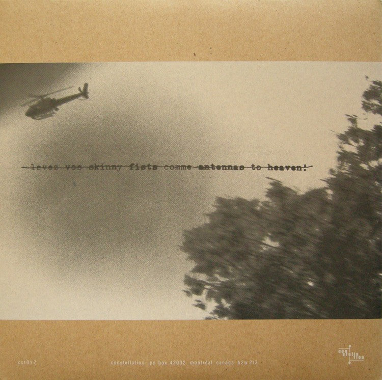 Godspeed You Black Emperor! – Lift Your Skinny Fists Like Antennas to Heaven! — back cover