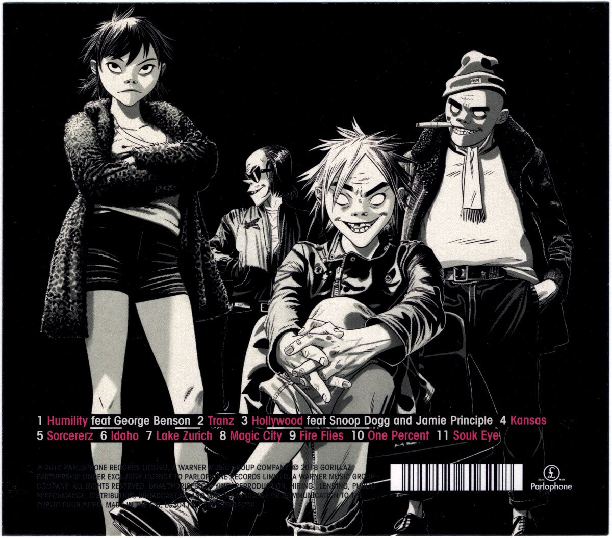 Gorillaz – The Now Now — back cover
