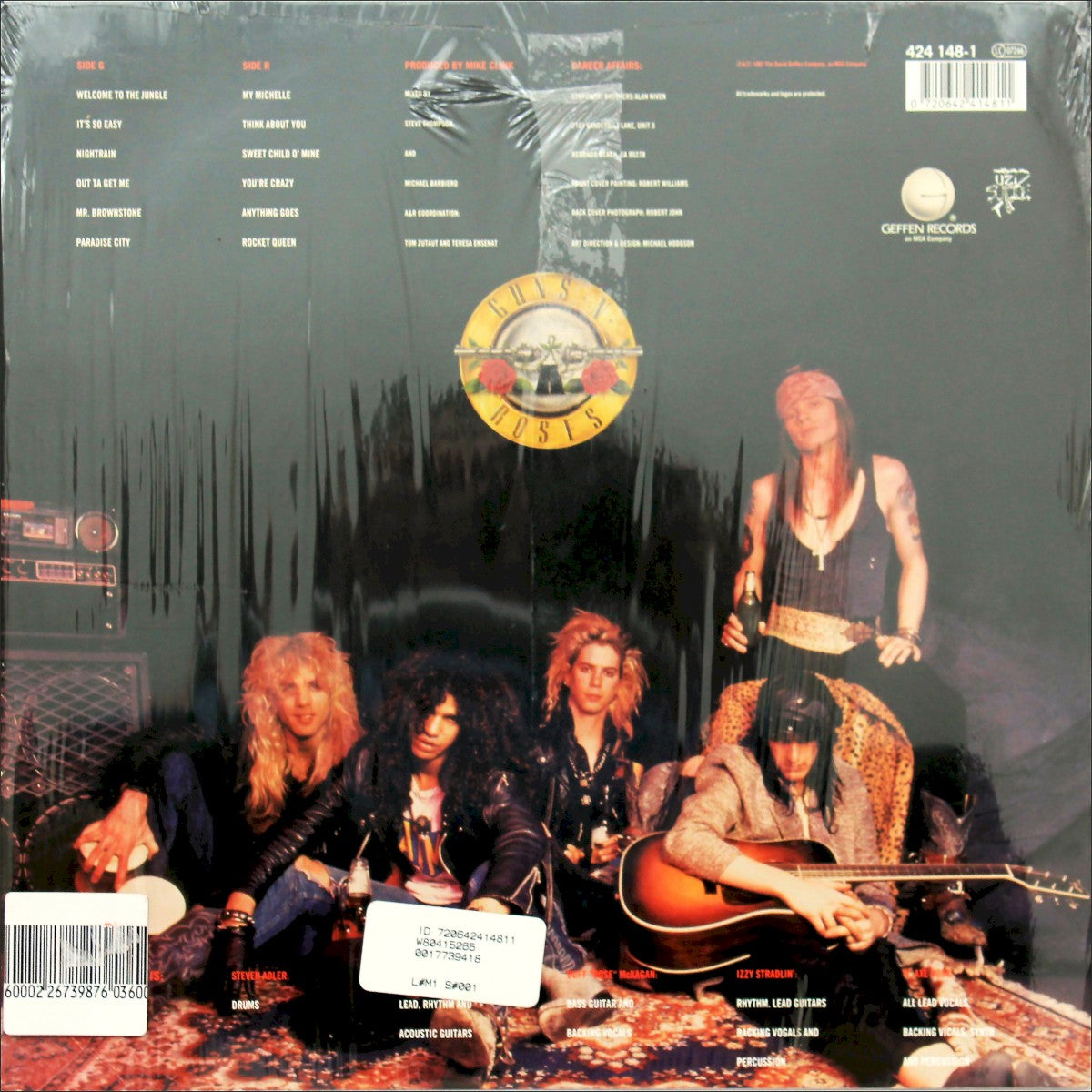 Guns N’ Roses – Appetite for Destruction — back cover