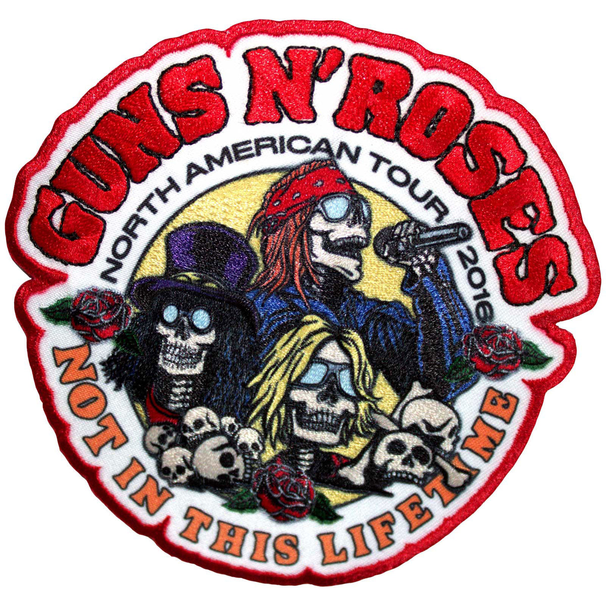 Guns N' Roses Woven Patch: Not In This Lifetime NA Tour '16