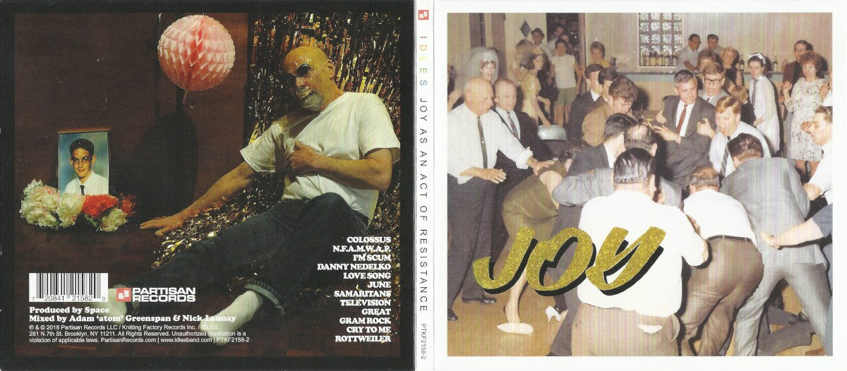 IDLES – Joy as an Act of Resistance. — back cover