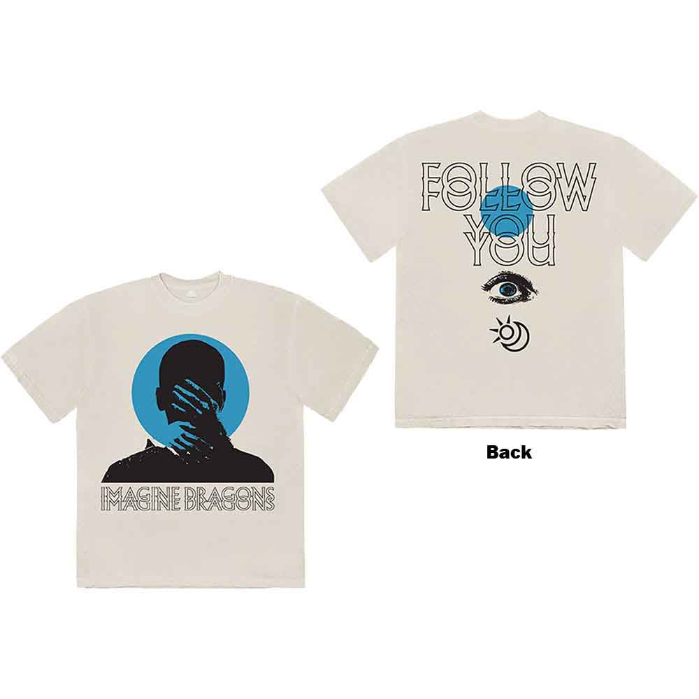 Imagine Dragons Unisex T-Shirt: Follow You (Natural) (Back Print)