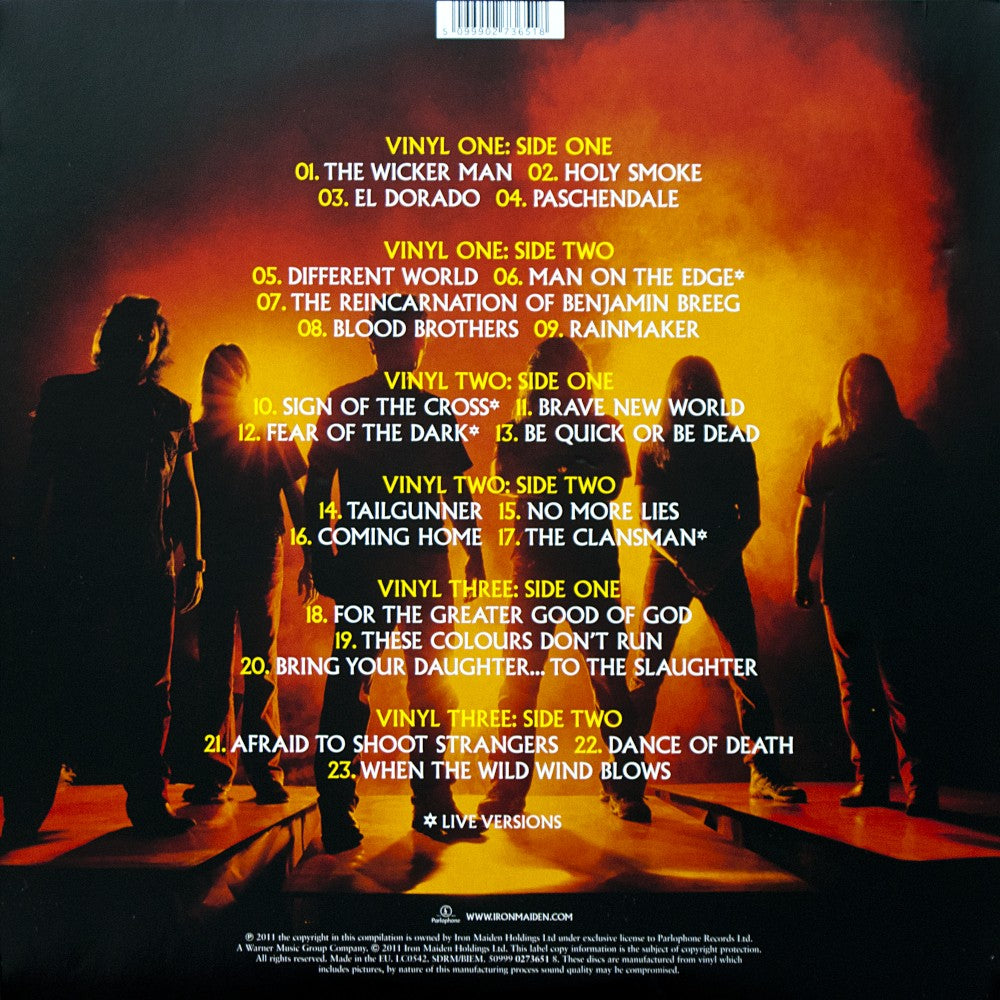 Iron Maiden – From Fear to Eternity: The Best of 1990–2010 — back cover