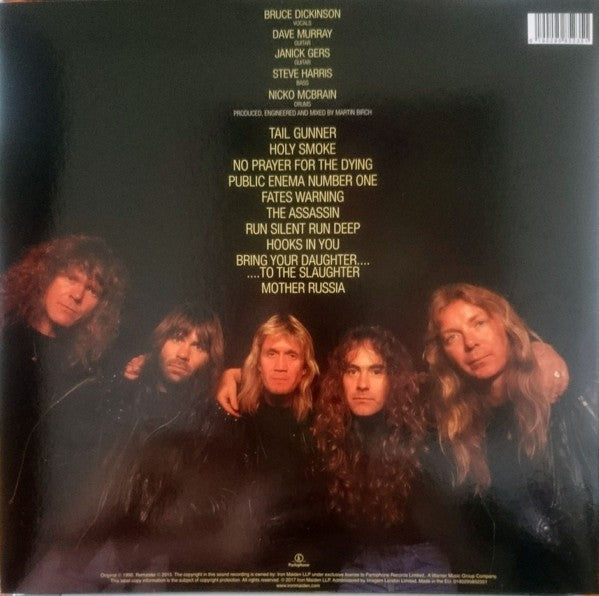 Iron Maiden – No Prayer for the Dying — back cover