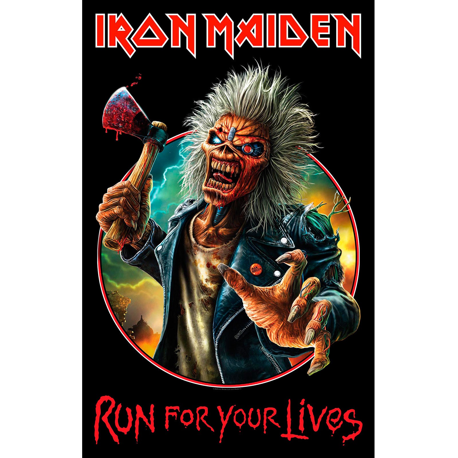 Iron Maiden Textile Poster: Run For Your Lives