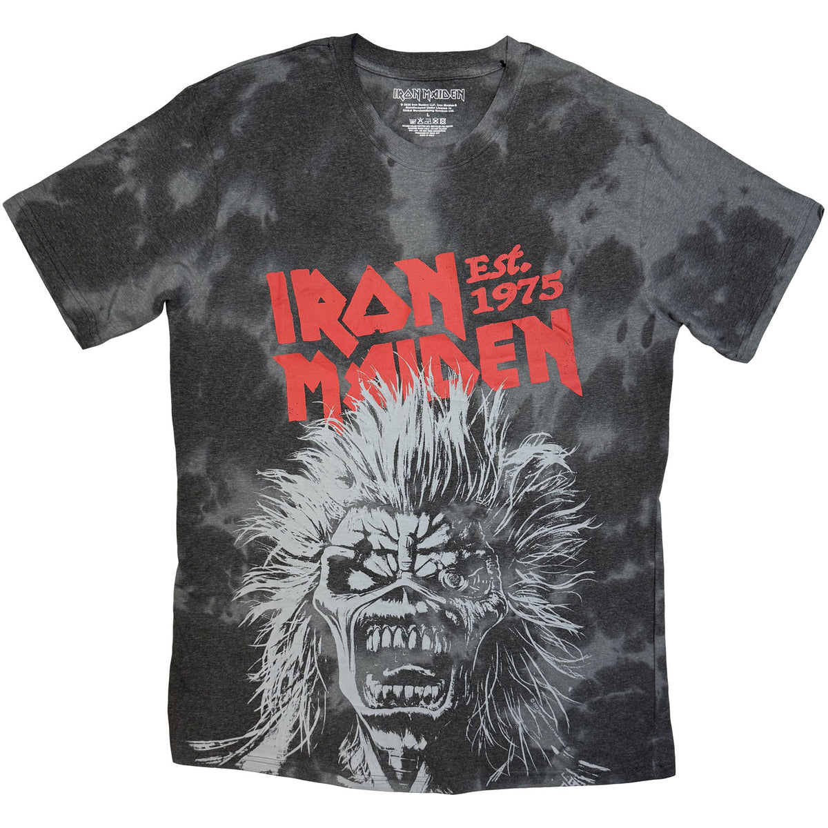 Iron Maiden Unisex T-Shirt: Jumbo Scream Head (Black)
