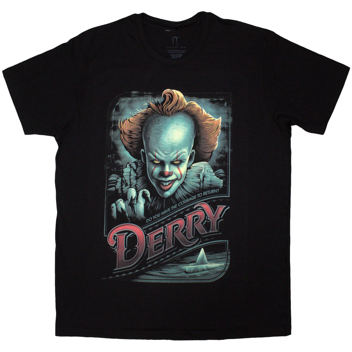 IT Unisex T-Shirt: Pennywise Derry (Black)
