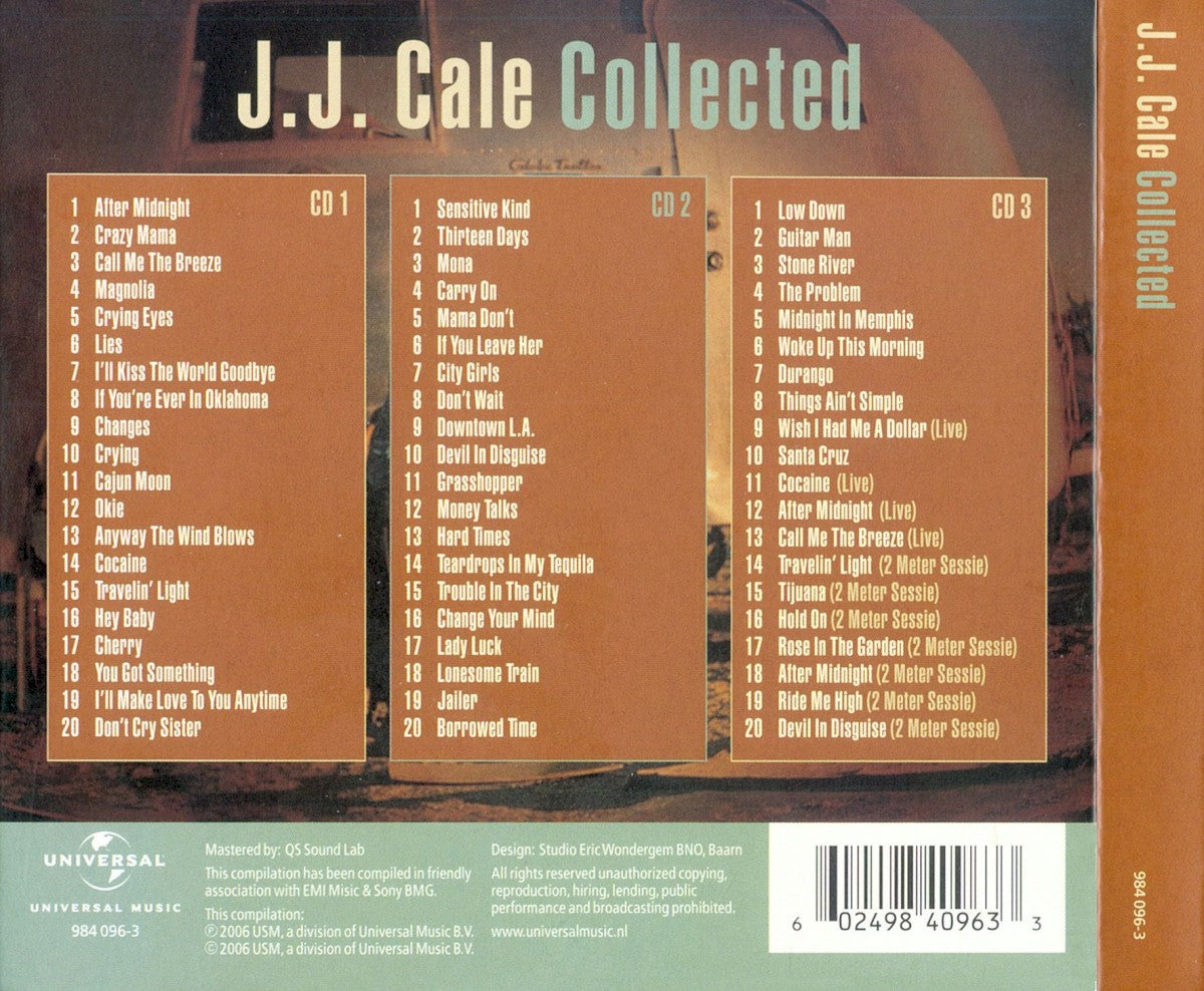 J.J. Cale – Collected — back cover