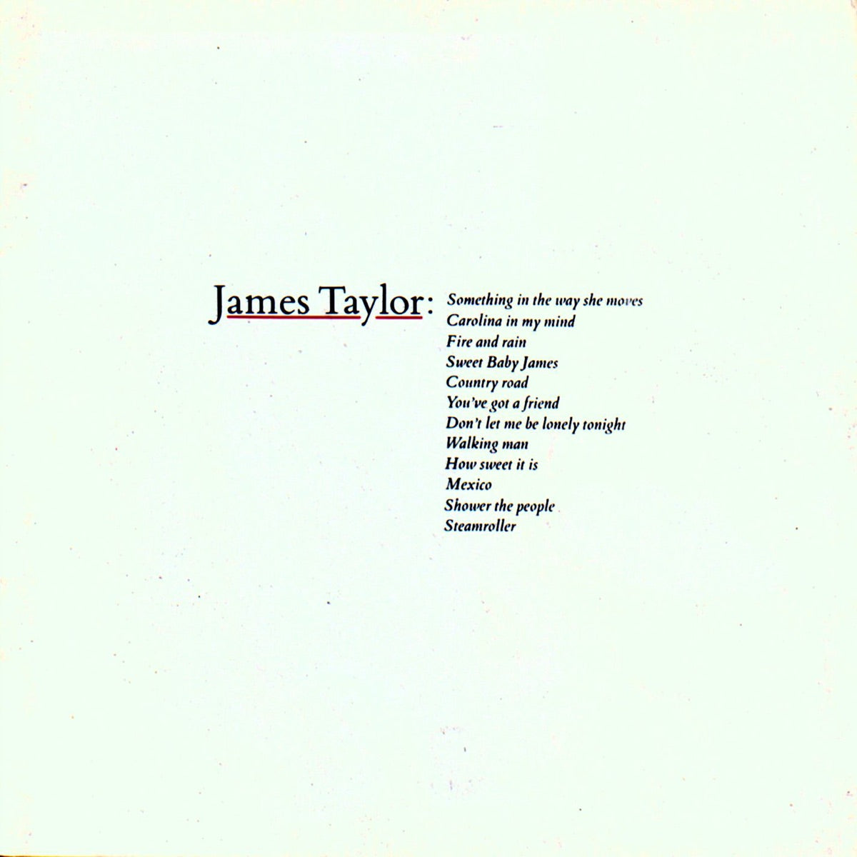 James Taylor – Greatest Hits, Vol. 1