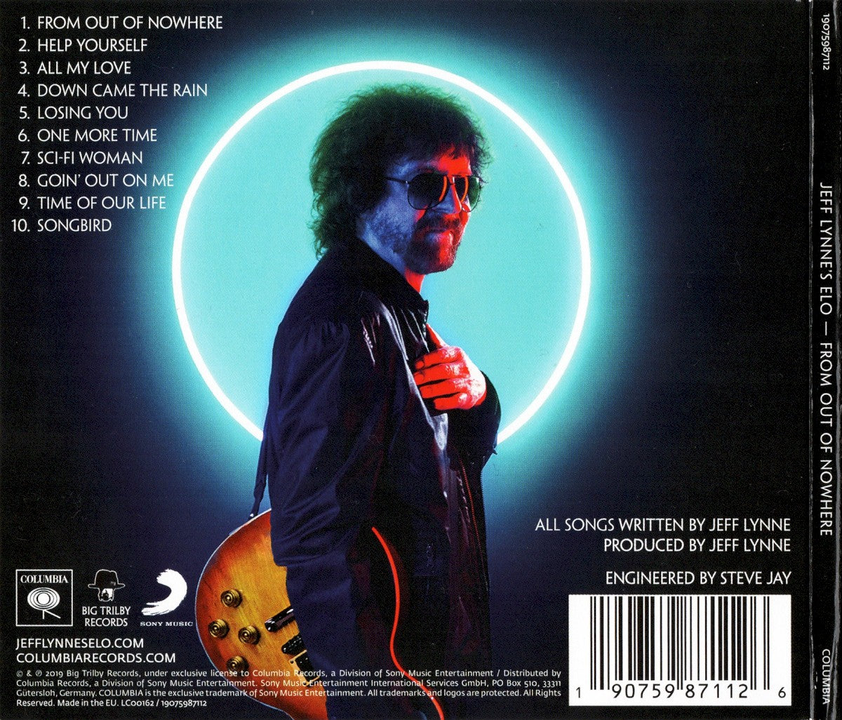 Jeff Lynne’s ELO – From out of Nowhere — back cover