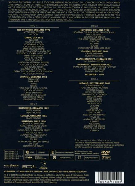 Jethro Tull – Around the World Live — back cover