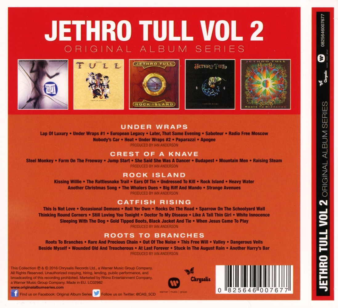 Jethro Tull – Original Album Series: Volume Two — back cover
