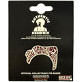 Jimi Hendrix Pin Badge: Swirl Logo