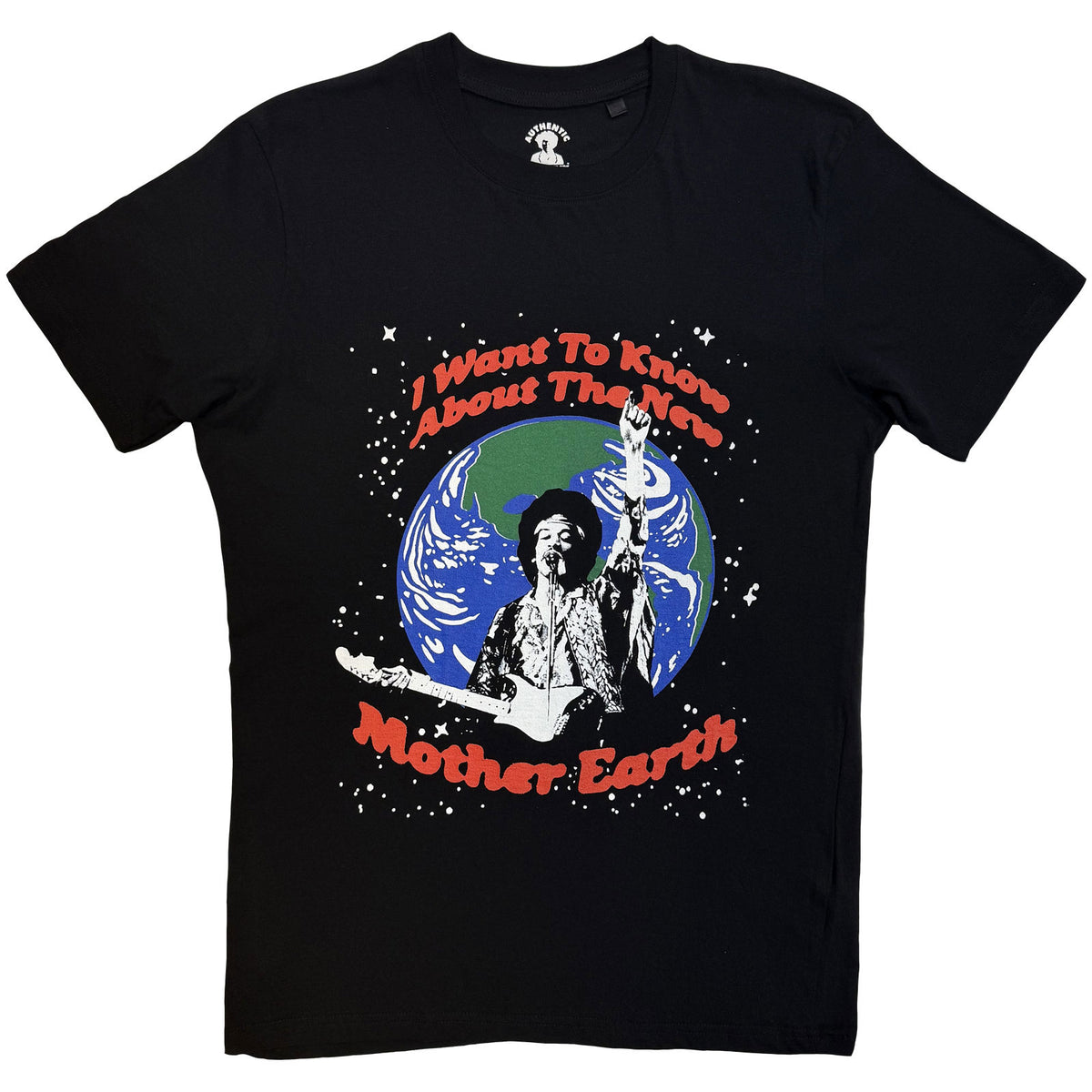 Jimi Hendrix Unisex T-Shirt: Earth Day (Black)