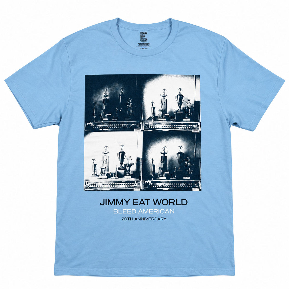 Jimmy Eat World Unisex T-Shirt: 20th Anniversary (Light Blue)