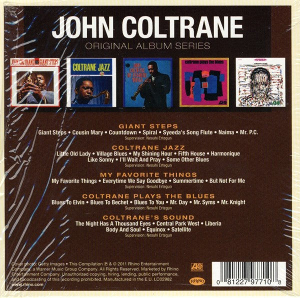 John Coltrane – Original Album Series — back cover