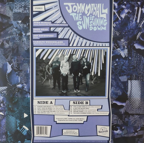 John Mayall – The Sun Is Shining Down — back cover