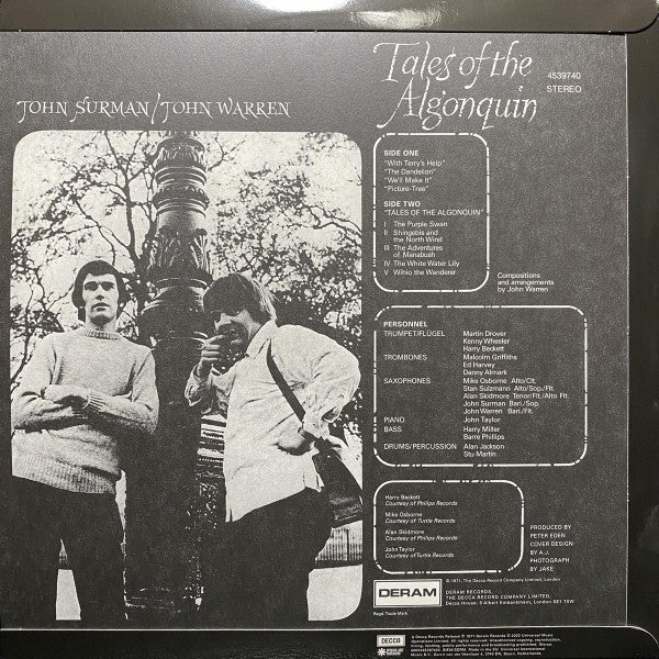 John Surman – Tales of the Algonquin — back cover