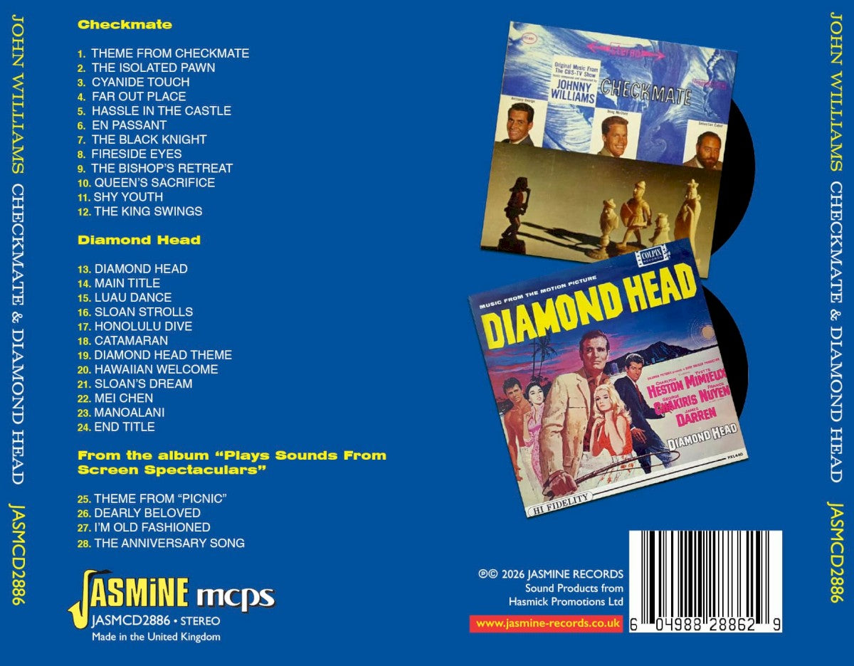 John Williams – Checkmate / Diamond Head — back cover
