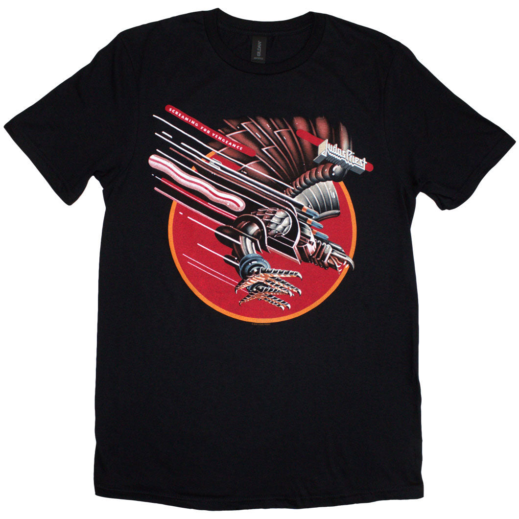Judas Priest Unisex T-Shirt: Screaming for Vengeance (Black)