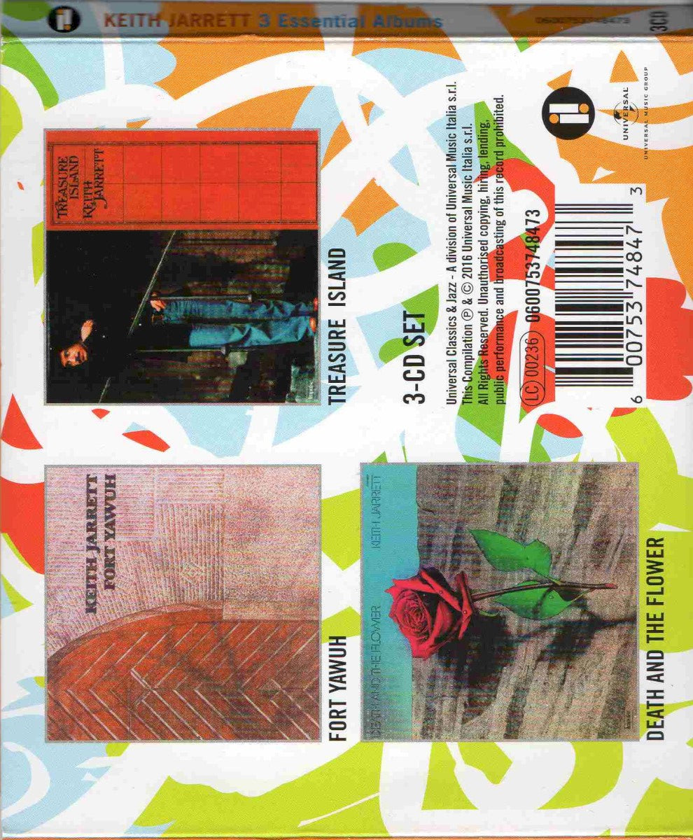 Keith Jarrett – 3 Essential Albums — back cover