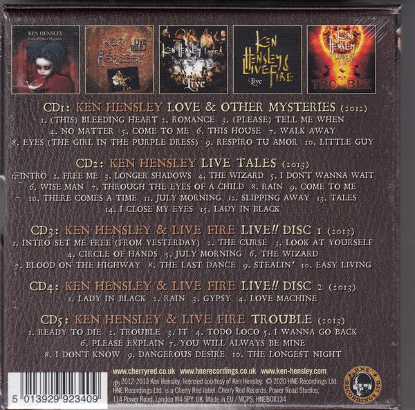 Ken Hensley – Tales of Live Fire & Other Mysteries — back cover