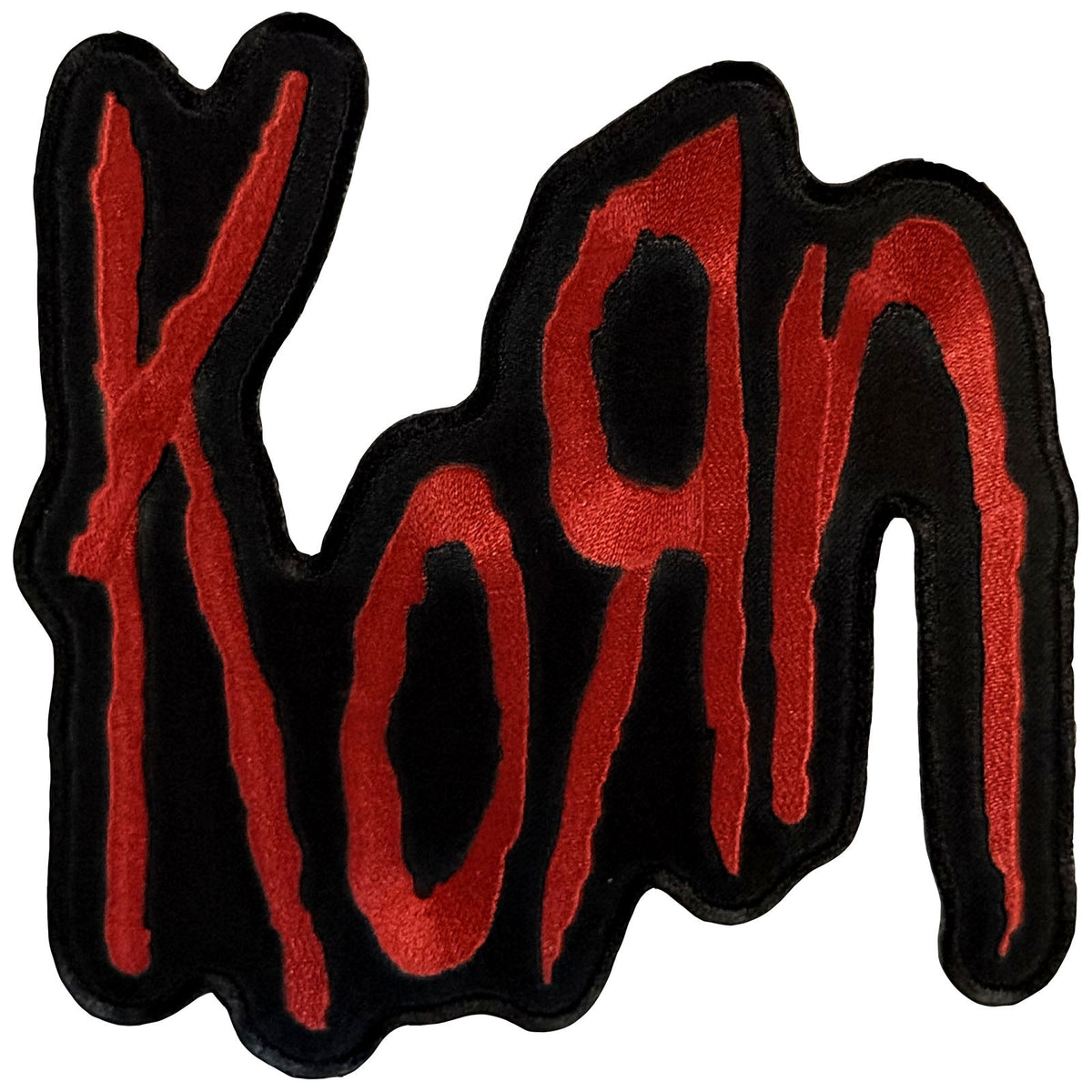 Korn Woven Patch: Red Logo