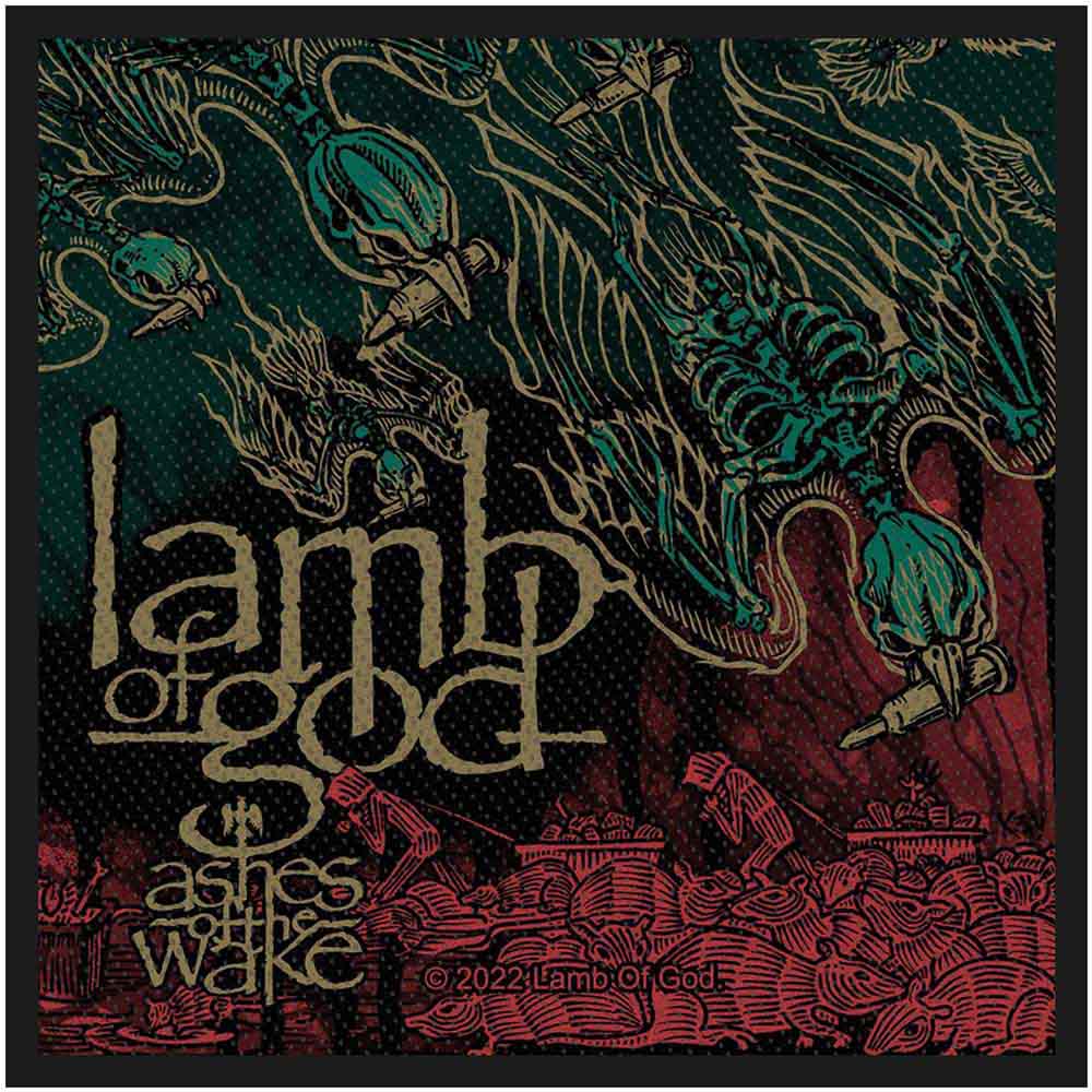 Lamb Of God Standard Patch: Ashes Of The Wake