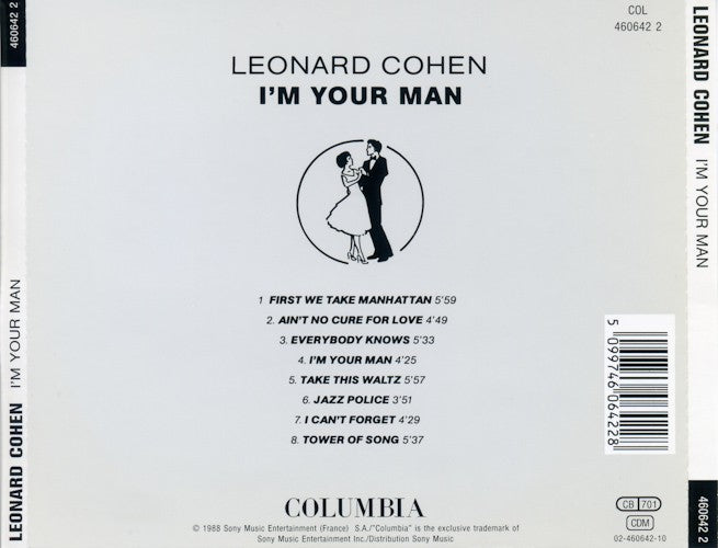 Leonard Cohen – I’m Your Man — back cover