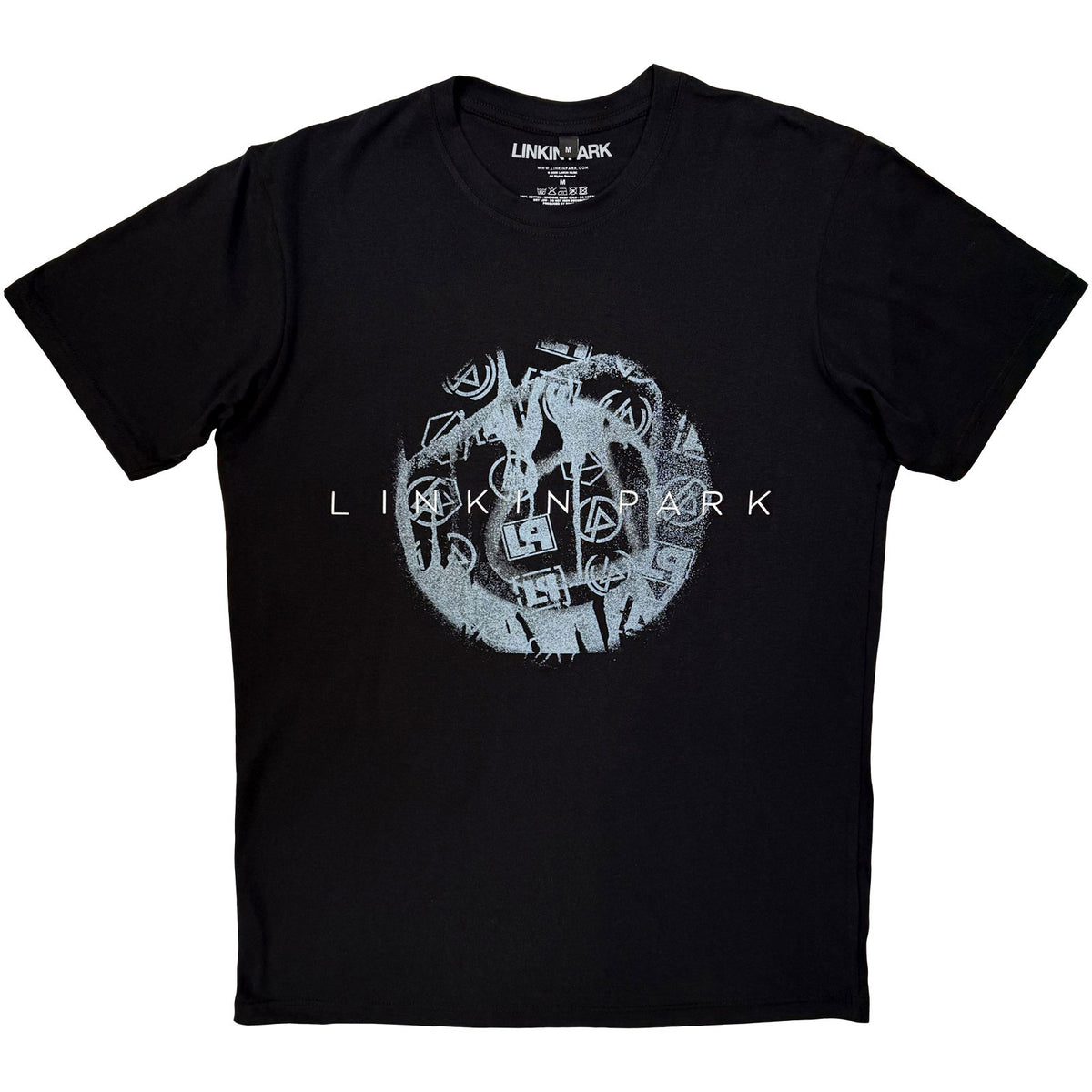 Linkin Park Unisex Premium Carbon T-Shirt: Logo Blur (Black)
