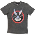Looney Tunes Unisex Stone Wash T-Shirt: Bugs Bunny Made In NYC (Charcoal Grey)