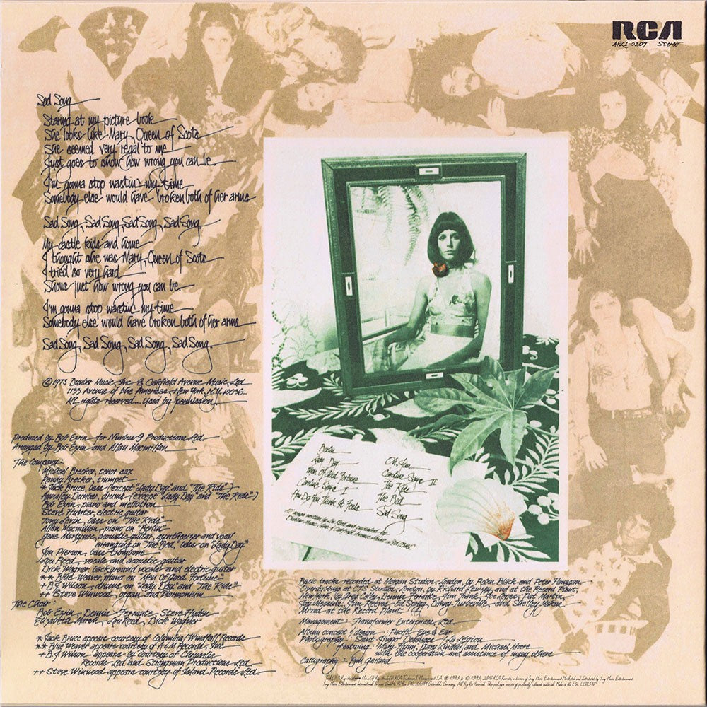 Lou Reed – Berlin — back cover