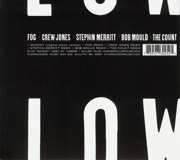 Low – Tonight the Monkeys Die: Low Remixed — back cover