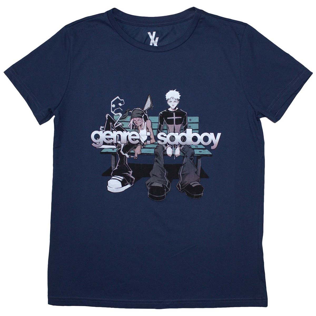 Machine Gun Kelly Ladies T-Shirt: Bench (Denim Blue)