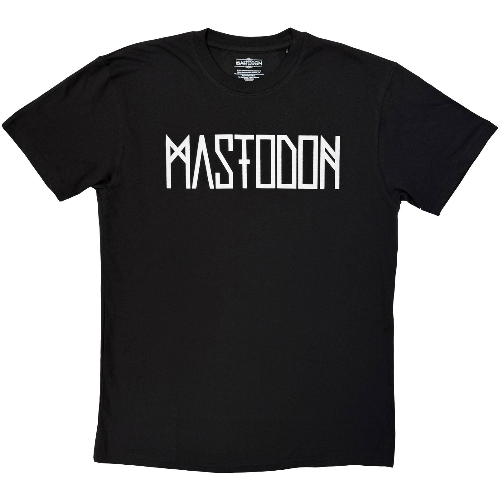 Mastodon Unisex T-Shirt: Logo Mono (Black)