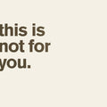 Matthew Bourne – This Is Not For You.