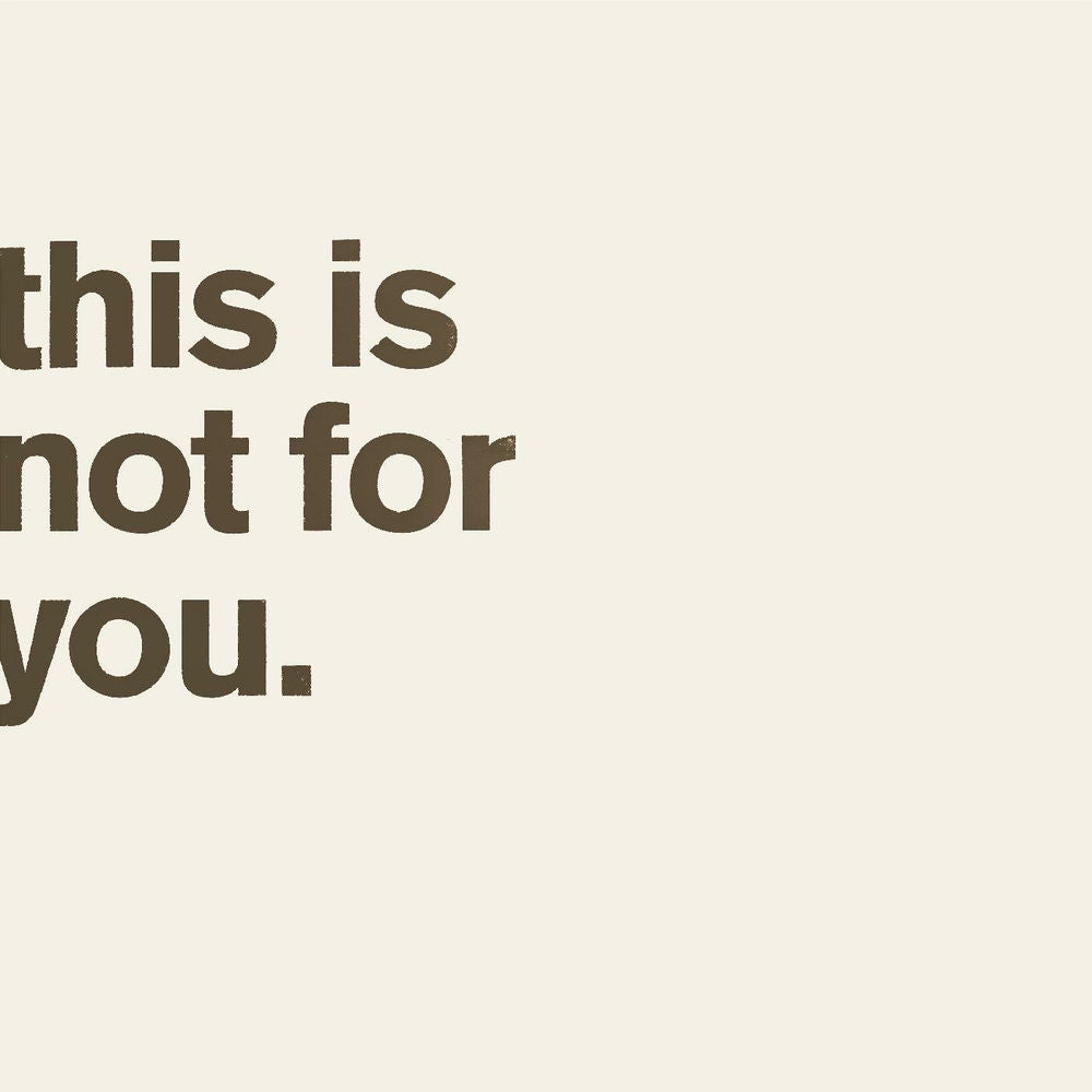 Matthew Bourne – This Is Not For You.