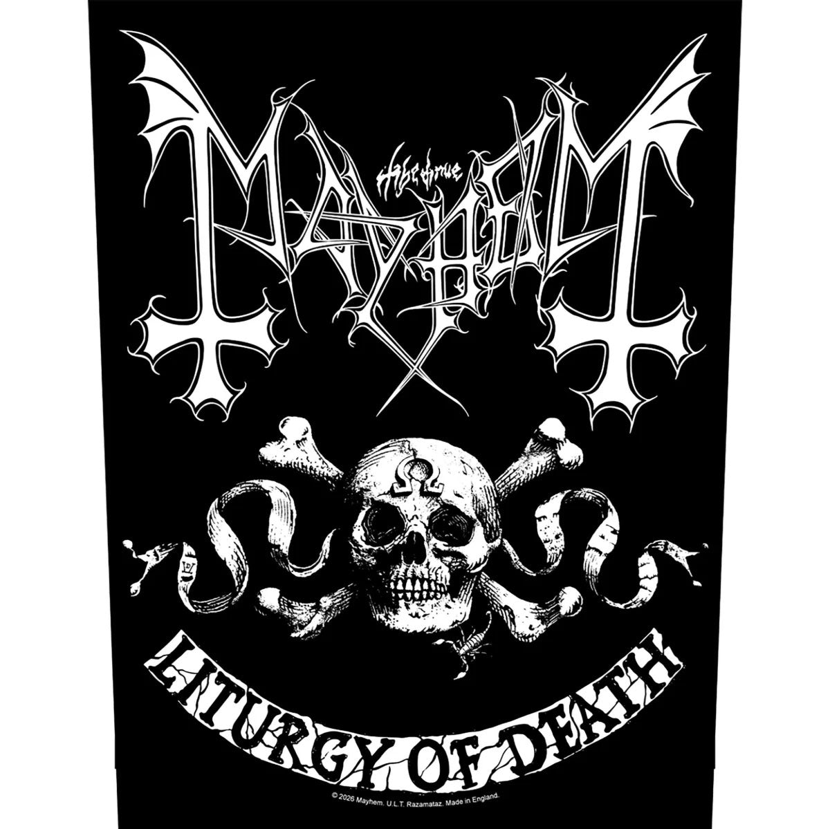 Mayhem Back Patch: Skull Omega