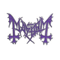 Mayhem Pin Badge: Purple Logo