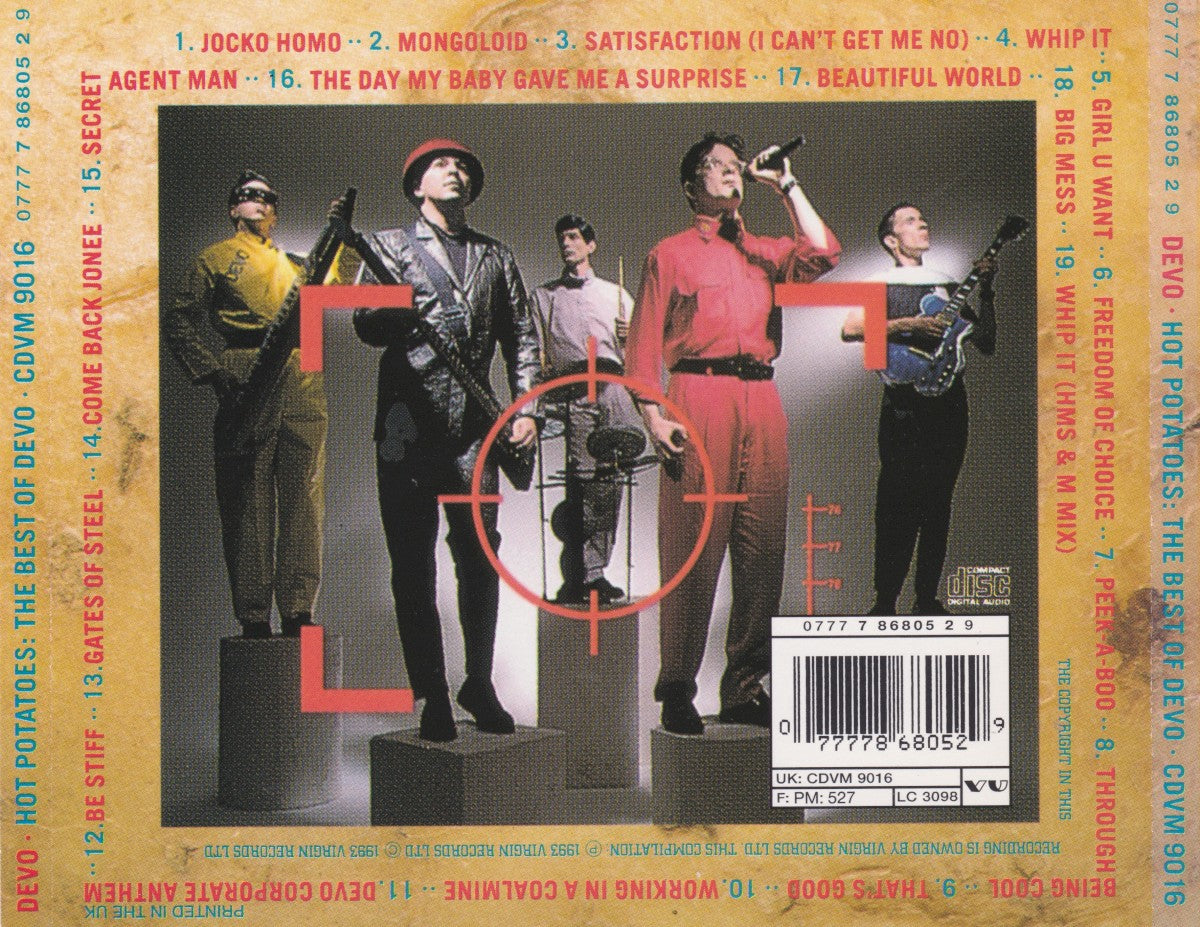 DEVO – Hot Potatoes: The Best of Devo — back cover